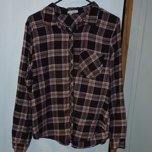 Maurices Plaid Flannel Shirt